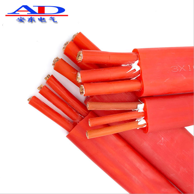 硅橡膠耐高溫扁電纜 硅橡膠耐高溫扁電纜